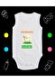 Cotton Mother's Lamb Printed Combed Cotton Baby Body Snap Fastener Badi Zıbın Ank111
