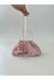 Shiny Satin Rose Pearl Portfolio Evening Dress Handbag - 3
