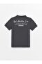 Lcw Kids Anthracite Polo Neck Printed Short Sleeve Boy's T-Shirt - 2