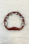 Burgundy Bridal Bridesmaid Tefi Defi, Henna Night Wedding Groom Circumcision Halay Metal Bell Plastic Tambourine 10 Pieces - 4
