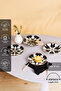 Silvia 6 Piece Porcelain Cake Set 19 Cm - 2