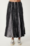 Women's Black Crinkle Effect Summer Parachute Skirt Us00970 - 5