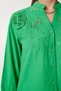 Women's Green Eyelet Embroidery Woven Shirt AY00035 - 3