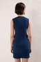 Petrol Belted Body Hugging Pocket Detail Mini Woven Dress Twoss23El02037 - 4
