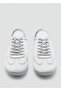 Satin Lace-Up Sneakers - 5