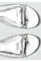 Metallic Leather Sandals - 4