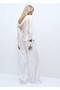 Drape yakalı saten bluz - 4