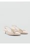 Open Heel Crystal Stone Shoes