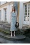 Floral Dress with Drawstring Waist - 7