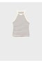 Striped Halter Neck Blouse - 3