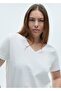 V-neck cotton t-shirt - 5