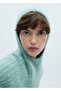 Fur Look Hooded Sweater - 7