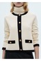 Contrast striped cardigan - 7