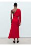 Draped asymmetrical long dress - 4