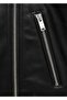 Leather look biker jacket - 5