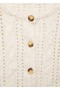 Openwork Detailed Knitted Print Cardigan - 7