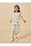 Floral Print Frill Sleeve Top and Pants Set - 2
