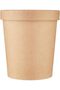 Disposable Kraft Soup Brown Cup 32 ounce with Lid for Take away / To Go Food Packaging, 5 Pi
