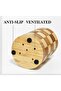 Bamboo Utensil Holder, Cutlery Organizer, Kitchen Countertop Silverware Storage Rack, Wooden Utensil Caddy for Cooking Tools - 5
