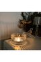 Tent Shaped Crystal Glass Dish with Lid - 7