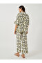 All-Over Print Oversized Shirt and Wide Leg Pants Co-Ords - 4