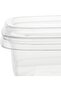 Disposable PET, Clear, Food Storage, Deli Container Square 12 ounce with Lid, 10 Pieces - 3