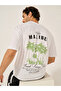 Back Graphic Print Short Sleeve Oversized T-Shirt