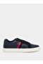 Color Block Low Top Lace-Up Sneakers with Twin Stripe Detail