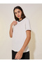 Solid Jacquard Contrast Color T-Shirt - 3