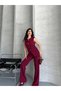 Women's Top and Bottom Set Stylish Button Detail Premium Vest Pants Two-Piece Suit - 5