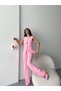 Women's Top and Bottom Set Stylish Button Detail Premium Vest Pants Two-Piece Suit - 3