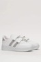 Everyday Boys' and Girls' White Sneakers with Velcro Double Straps, Comfortable and Lightweight Sports Shoes - 3