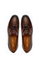 Men's Genuine Leather Tan Loafer Shoes - 5
