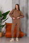 Crew Neck Sweatshirt and Bottom Tracksuit with Leg Camisole Detail - 3