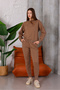Crew Neck Sweatshirt and Bottom Tracksuit with Leg Camisole Detail - 2