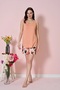 Anti-Pilling Fabric Summer Suspender Women's Shorts Set