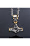 Thor Scandinavian Mjollnir Teiwaz Processing 316L Stainless Steel Men's Necklace - 4