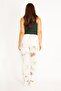 Women's Large Size Beige Cotton Fabric Patterned Leggings Trousers 65n29873 - 4
