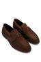 Men's Genuine Leather Brown Nubuck Loafers - 2