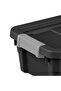 Latch Closure Rectangular Stacker Storage Tote 4 Gal - 4