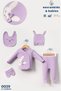 Baby Girl Organic Fabric Lilac 5 Piece Hospital Outlet Set - 6