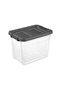 Latch Closure Modular Stacker Storage Box 30 Quart