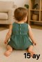 Baby Girl / 100% Cotton / muslin Jumpsuit with Ruffle Detail / snaps - 2