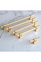 Furniture Drawer Kitchen Cabinet Cupboard Handles Handle Gold Gold Metal Handle 128 mm Serrated Pattern - 3