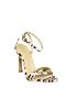 U676585804 Beige Leopard Fabric Thick Heeled Women's Shoes - 6