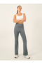 Contour Effect Stitch Detail Flared Leggings