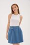 Sleeveless Zero Collar White Women's Crop 0479-2Y5 - 4