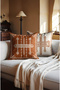 Digital Printed Ethnic Modern Patterned Throw Pillow Cover. Double Sided Hidden Zipper 2-Piece Throw Pillow Cover