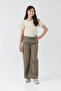 Parachute Fabric Girl's Trousers with Tie Waist - 3