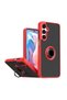 Samsung Galaxy S23 Plus Compatible Case with Ring Stand Extra Impact Protection Hard Cover - Red